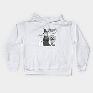 Halloween smile kids Kids Hoodie